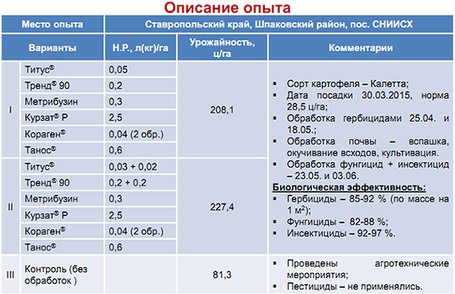 Описание опыта